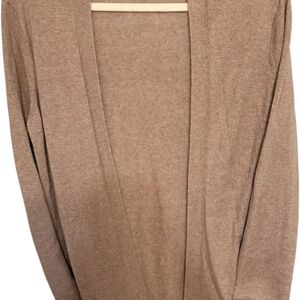 GAP Women's Beige Cardigan Lagenlook Minimalist Medium Soft Girl Eco Aesthetic
